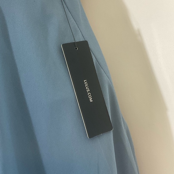 Lulu’s Skater Mini Dress Flow Skirt Dress Crisscross Strap Open Back Zip Up SM - Picture 12 of 16